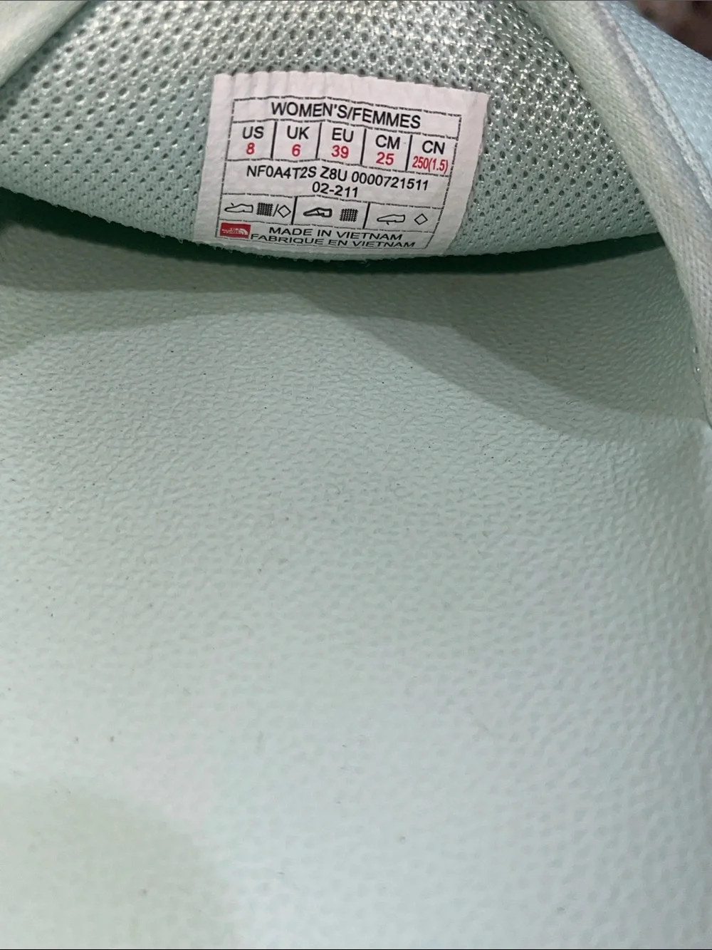 The North Face Mint Green Slide Sandals with White Logo